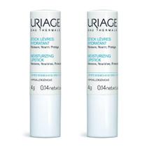 Batom Uriage Moisturizing 4mL, pacote com 2, hidratante para lábios secos