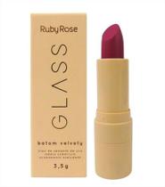 Batom velvety ruby rose glass bg07