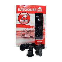 Batoque de Silicone Preto com Base - Tamanho M (300 peças)