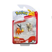 Battle Pack Figuras de Batalha Pokemon Tepig E Rockruff Sunny