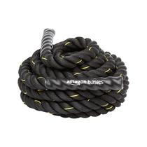 Battle Rope Amazon Basics 1,5 cm de diâmetro e 9 m de comprimento, preto