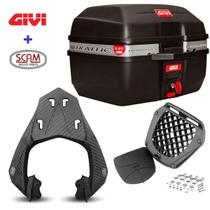 Baú 27 Litros Traffic Givi + Bagageiro Fazer 250 2018+ Spto549 Scam