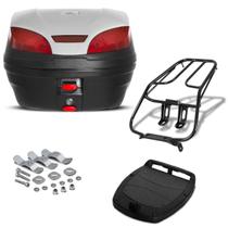 Bau 30 Litros Pro Tork Smartbox 3 + Bagageiro Titan e Fan 125 00/08 Prata Bau 30 Litros Pro Tork Smartbox 3 + Bagageiro Titan e Fan 125 00/08 Prata