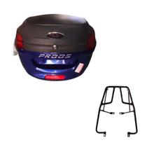 Baú 34 litros Azul com Bagageiro para Biz 1998 até 2005