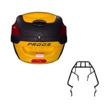 Baú 41 litros Amarelo com Bagageiro para Biz 2013 até 2015 Baú 41 litros Amarelo com Bagageiro para Biz 2013 até 2015