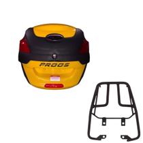 Baú 41 litros Amarelo com Bagageiro para CG Start e Fan 160