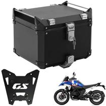 Baú 43 L Alumínio Preto + Suporte Bmw R1300 Gs Trophy 2024+
