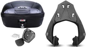 BAU 45L MONOLOCK SIMPLY GIVI FUME E450NT + BAGAGEIRO SCAM Fazer 250 Scam Fiberforce Fz25 2024