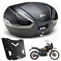 Baú 47L V47nnt Givi Fumê + Suporte Bráz Monokey Himalayan450