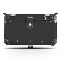 Baú Alumínio Escovado 48 Litros Top Case Universal Super Adventure Acessório Moto Caixa Armazenamento Viagem Aventura Baú Alumínio Escovado 48 Litros Top Case Universal Super Adventure Acessório Moto Caixa Armazenamento Viagem Aventura