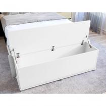 Baú Banco Elena Porta Itens Branco