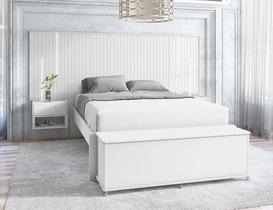 Baú Banco Luca Branco - Casa D Móveis