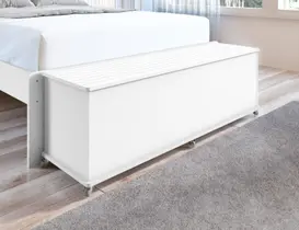 Baú Banco Organizador 1 Porta Luca MDP/MDF Branco - Rede Móveis