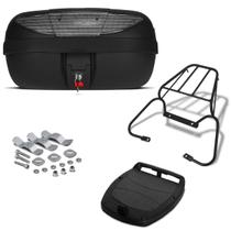 Baú Bauleto 45 Litros Com Defletor Refletor Pro Tork + Bagageiro Vários Modelos De Moto Baú Bauleto 45 Litros Com Defletor Refletor Pro Tork + Bagageiro Vários Modelos De Moto