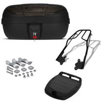 Baú Bauleto 45 Litros Com Defletor Refletor Pro Tork + Bagageiro Vários Modelos De Moto