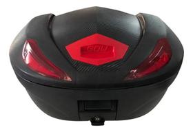 Bau Bauleto 47 Litros Moto Com Suporte Universal Gow Preto Bau Bauleto 47 Litros Moto Com Suporte Universal Gow Preto