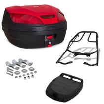 Baú Bauleto 52 Litros Com Bagageiro Moto Honda Titan Fan 150 2014 2015 Fan Cg Start 160 2016 A 2019