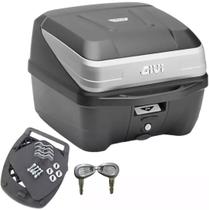 Baú Bauleto de Moto Givi Monolock T33nbr 33l Traffic 3 Preto 2 CHAVES Traseiro lancamento original