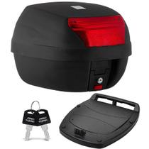 Baú Bauleto de Moto Traseiro 28 Litros 2 Lente Vermelho BP-03 - Pro tork