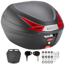Baú Bauleto Givi 33 Litros B330 Vermelho com Base Monolock