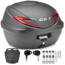 Baú Bauleto Givi 39 Litros B360n2 Vermelho com Base Monolock