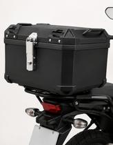Baú Bauleto Helt Atlas 45L ABS Traseiro Forrado Moto C/ Base Cor:Preto