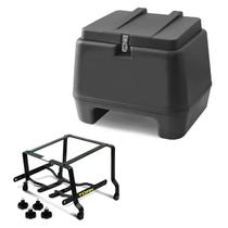 Baú Bauleto Moto Pro Tork 80 Litros + Suporte Cb 300 2009 Até 2015