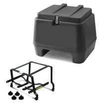 Baú Bauleto Moto Pro Tork 80 Litros + Suporte Titan 150 / Fan 150/160 / Start 160 2014 Até 2019 Baú Bauleto Moto Pro Tork 80 Litros + Suporte Titan 150 / Fan 150/160 / Start 160 2014 Até 2019