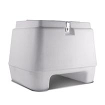 Baú Bauleto para Moto 80 Litros Branco com Trava Plástico Injetado Pro Tork BP05BC
