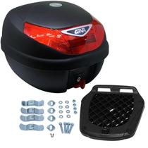 Bau Bauleto Para Motos 30 Litros Monolock Lente Vermelho Givi