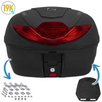 Baú Bauleto Suporte Moto Traseiro 35 Litros Smartbox 4 Modelo Original 788 Vermelho Fumê PRO TORK