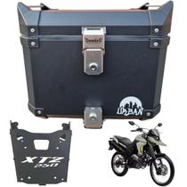 Baú Braz Alumínio Preto Urban 35l + Bageiro Xtz Lander 250 Baú Braz Alumínio Preto Urban 35l + Bageiro Xtz Lander 250