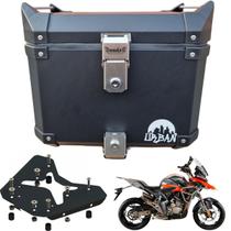 Baú Braz Alumínio Preto Urban 35l + Base Zontes T310 Adv Baú Braz Alumínio Preto Urban 35l + Base Zontes T310 Adv