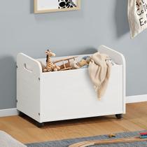 Baú Brinquedos Organizador Rodinhas Madeira Benjamin Branco Baú Brinquedos Organizador Rodinhas Madeira Benjamin Branco