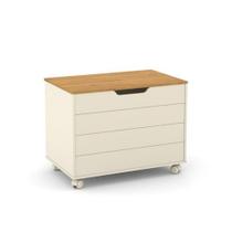 Bau Caixa de Brinquedos Toys Off White Freijo
