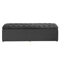 Báu calçadeira sapateira Dubai 1,58 Mt-Suede Cinza