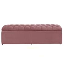 Báu Calçadeira Sapateira Dubai 1,58 Mt-veludo Rosa