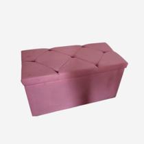 Baú cama de solteiro cor rose