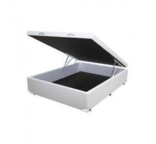 Baú Casal Branco Luxo Blindado Madeira 138x188x41