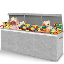 Baú de Brinquedos Infantil Dobrável Extra Grande Pantryily - Cinza