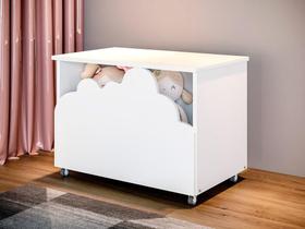 Baú de Brinquedos Nuvem Alegria Branco - Divaloto