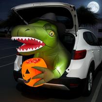 Baú de carro de dinossauro inflável Minetom 1,05 m, decoração de Halloween, 12 V