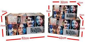 Bau De Madeira C3 Decoração Beatles Porta Treco Vinil - MktPlace