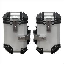 Baú de Moto Lateral Tronos 36L-T-X em Alumínio (PAR) - 36 Litros - Forro em Material Sintético - Prata Baú de Moto Lateral Tronos 36L-T-X em Alumínio (PAR) - 36 Litros - Forro em Material Sintético - Prata