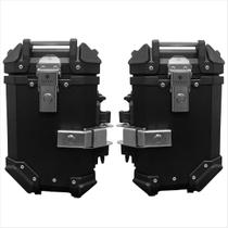Baú de Moto Lateral Tronos 36L-T-X em Alumínio (PAR) - 36 Litros - Forro em Material Sintético - Preto Baú de Moto Lateral Tronos 36L-T-X em Alumínio (PAR) - 36 Litros - Forro em Material Sintético - Preto