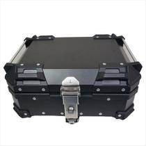 Baú de Moto Traseiro Tronos 22L-T em Alumínio - Base Universal - 22 Litros - Forro em material sintético - Preto Baú de Moto Traseiro Tronos 22L-T em Alumínio - Base Universal - 22 Litros - Forro em material sintético - Preto