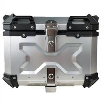 Baú de Moto Traseiro Tronos 55L-T-X em Alumínio - Base Universal - 55 Litros - Forro em material sintético - Prata Baú de Moto Traseiro Tronos 55L-T-X em Alumínio - Base Universal - 55 Litros - Forro em material sintético - Prata