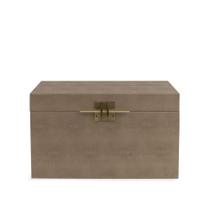 Baú Decorativo em MDF com Revestimento em PU 44,5cm 22594P Mart Baú Decorativo em MDF com Revestimento em PU 44,5cm 22594P Mart