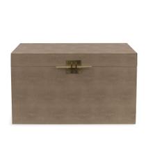 Baú Decorativo em MDF com Revestimento em PU 52cm 22594G Mart