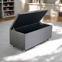 Baú Divã Luxo Bela Manu Organizador Multiuso p/ Quarto